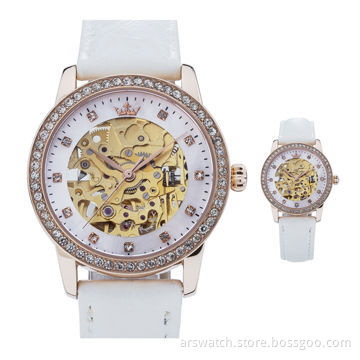 Skeleton automatic watches for ladies